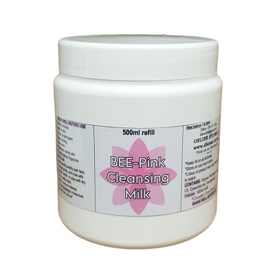 BEE-Pink Cleansing Milk - 500ml Refill