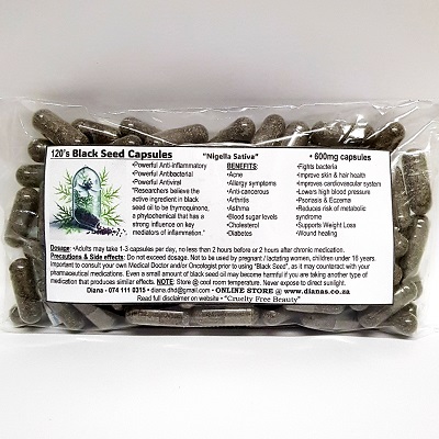 Black Seed 600mg "Vegan" Capsules 120's