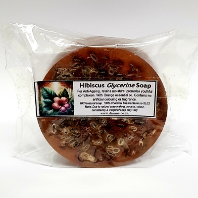Hibiscus Glycerine Soap Bar 100g
