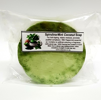 Spirulina-Mint Coconut Soap Bar 100g