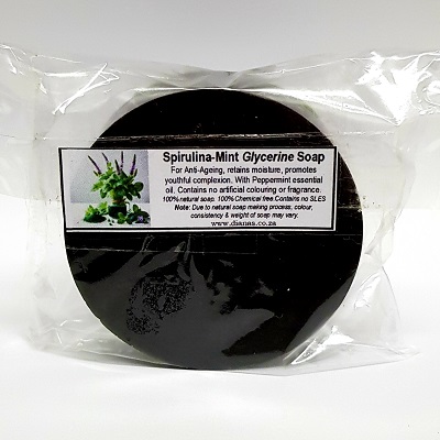 Spirulina-Mint Glycerine Soap Bar 100g